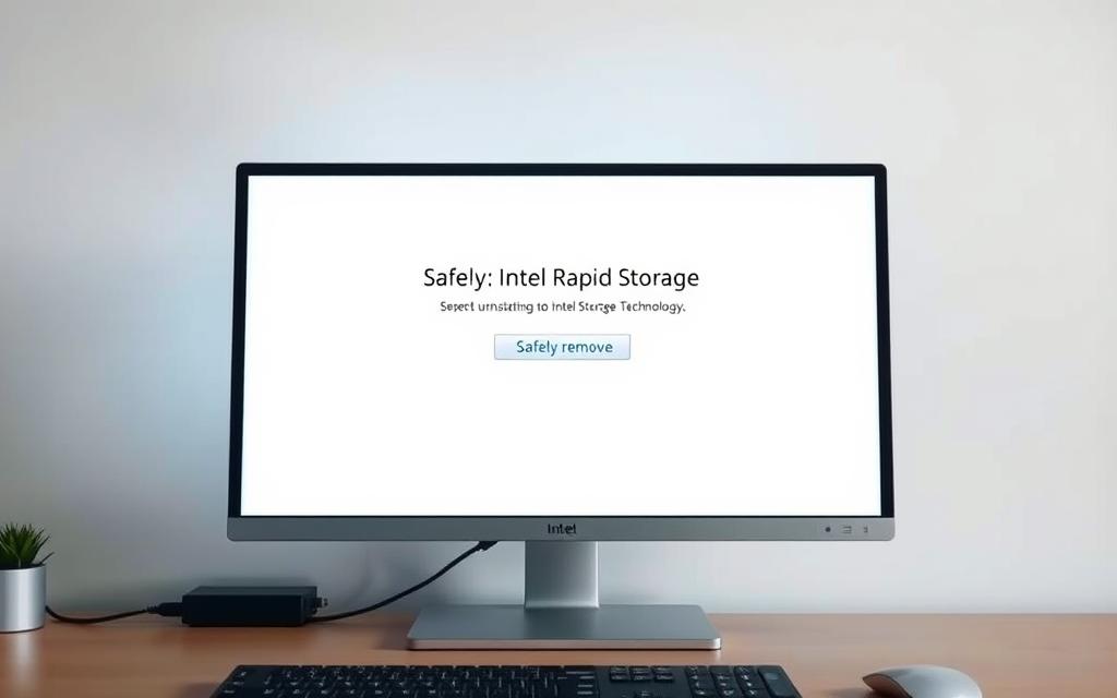 how to remove intel rapid storage technology